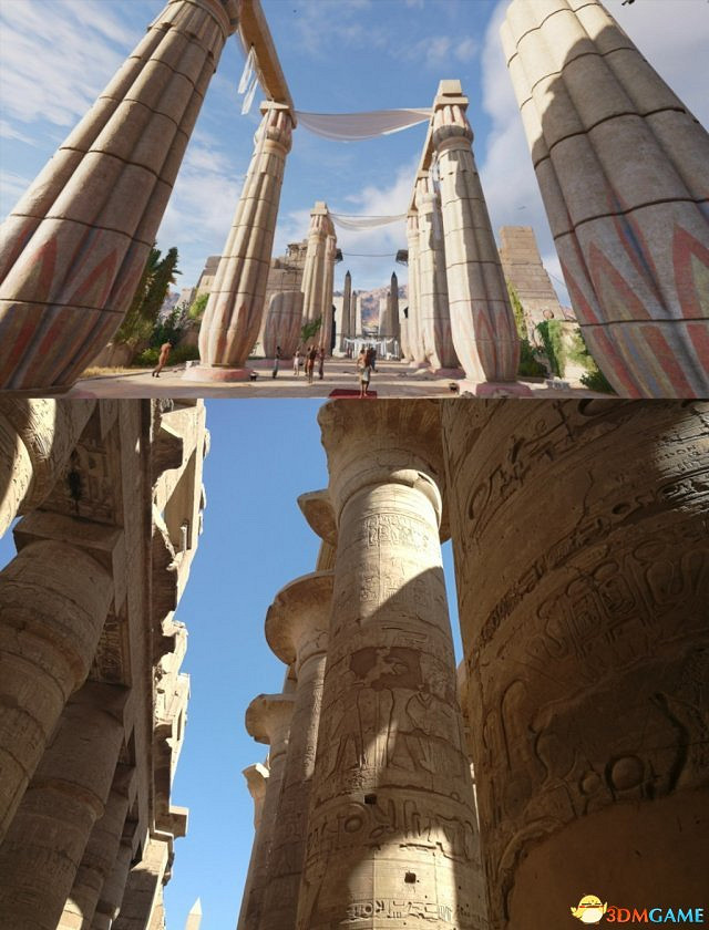 育碧分享《刺客教條:起源》與現實埃及對比照 育碧分享《刺客教條:起源》與現實埃及對比照