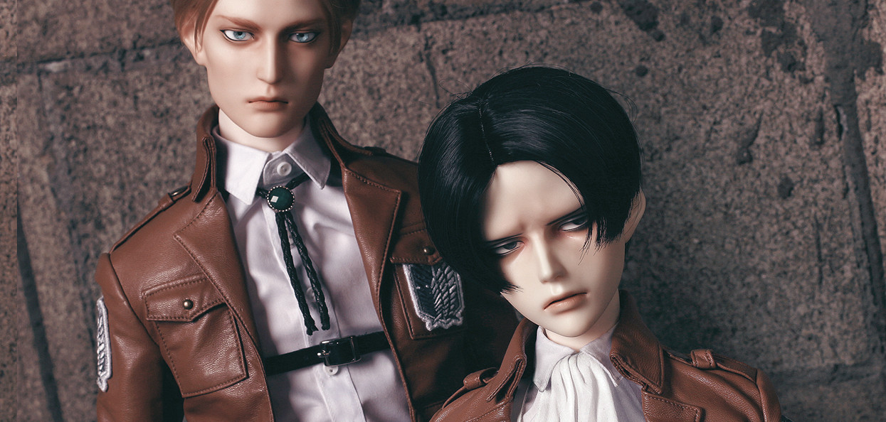 神情略詭異！《進擊的巨人》兵長＆團長可動人偶超酷逼真