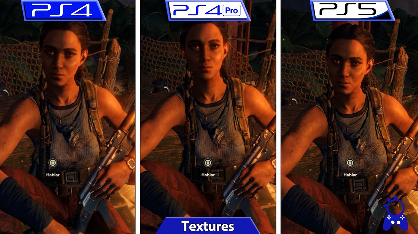 《極地戰嚎6》PS4、PS4 Pro、PS5畫質對比 幀數穩定 《極地戰嚎6》PS4、PS4 Pro、PS5畫質對比 幀數穩定