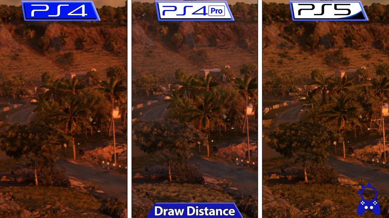 《極地戰嚎6》PS4、PS4 Pro、PS5畫質對比 幀數穩定 《極地戰嚎6》PS4、PS4 Pro、PS5畫質對比 幀數穩定