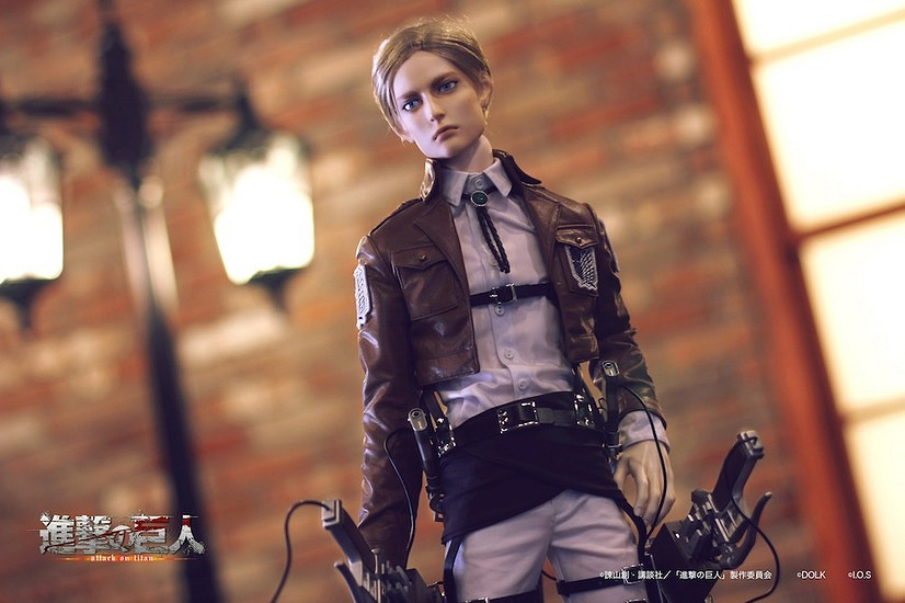 神情略詭異！《進擊的巨人》兵長＆團長可動人偶超酷逼真