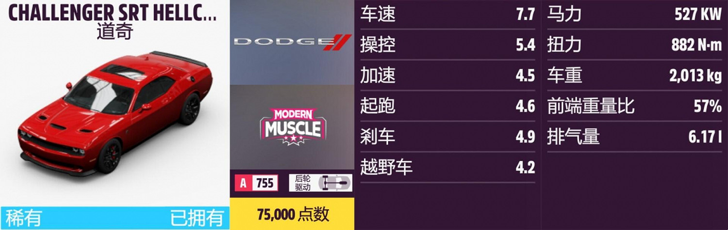 《極限競速:地平線5》道奇全車輛獲取方法介紹 《極限競速:地平線5》道奇全車輛獲取方法介紹