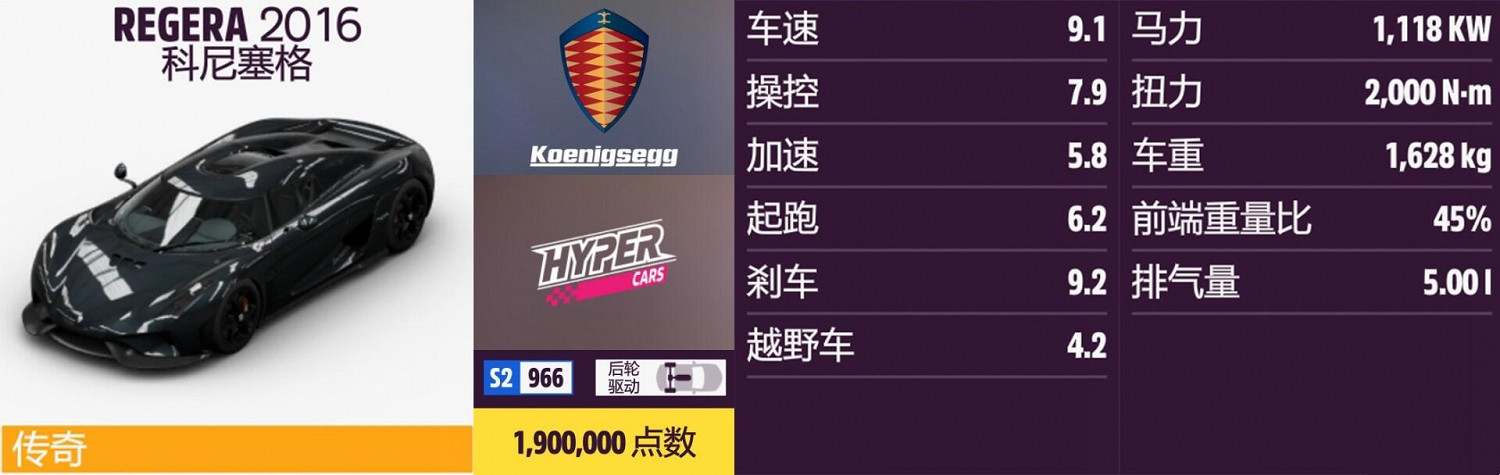《極限競速：地平線5》科尼賽格全車輛獲取方法介紹