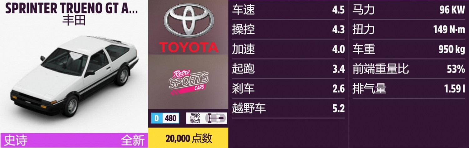 《極限競速:地平線5》豐田全車輛獲取方法介紹 《極限競速:地平線5》豐田全車輛獲取方法介紹