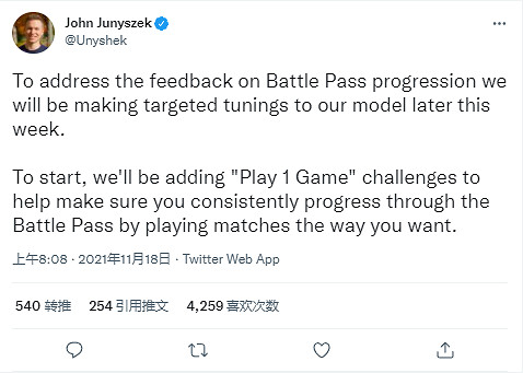 《最後一戰:無限》將於本周進行調整 修復通行證升級緩慢等問題 《最後一戰:無限》將於本周進行調整 修復通行證升級緩慢等問題