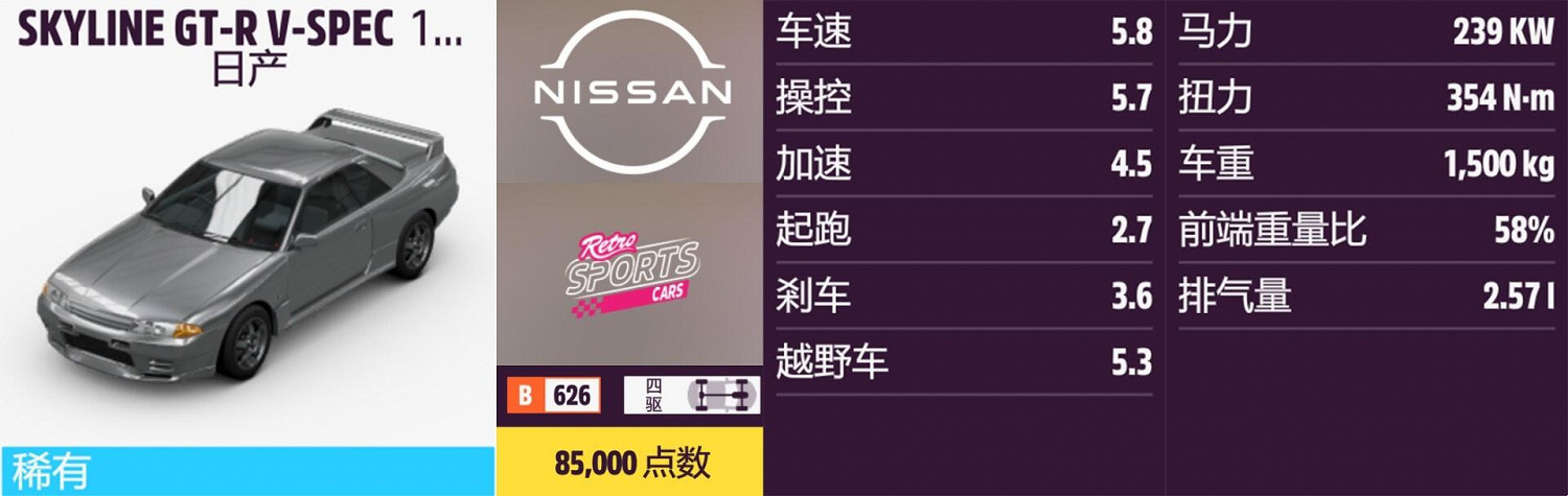 《極限競速：地平線5》日產全車輛獲取方法介紹