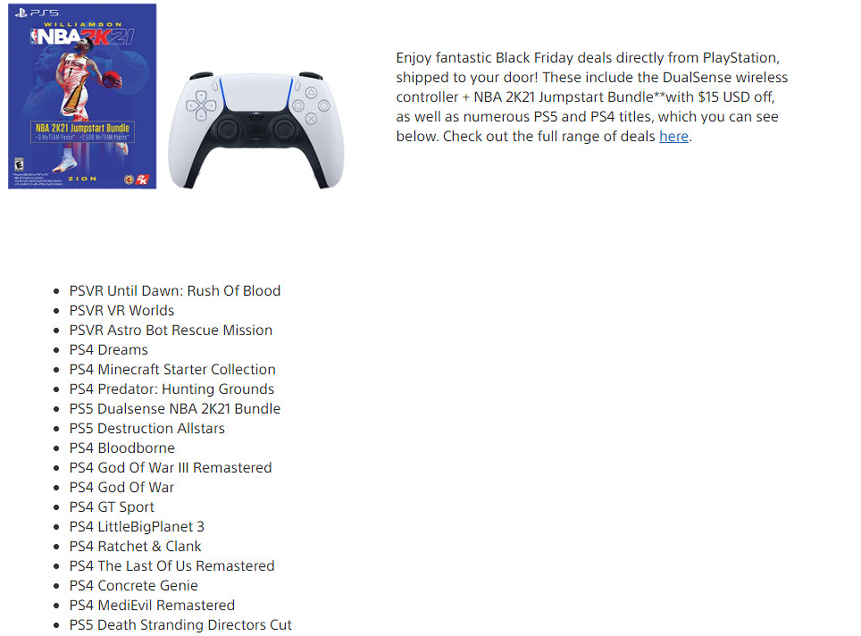 PS商店將於明日開啟“黑色星期五”大促 海量遊戲折扣來襲