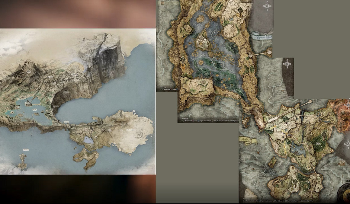 《艾爾登法環》早期概念世界地圖疑似曝光 多處對比吻合 《艾爾登法環》早期概念世界地圖疑似曝光 多處對比吻合