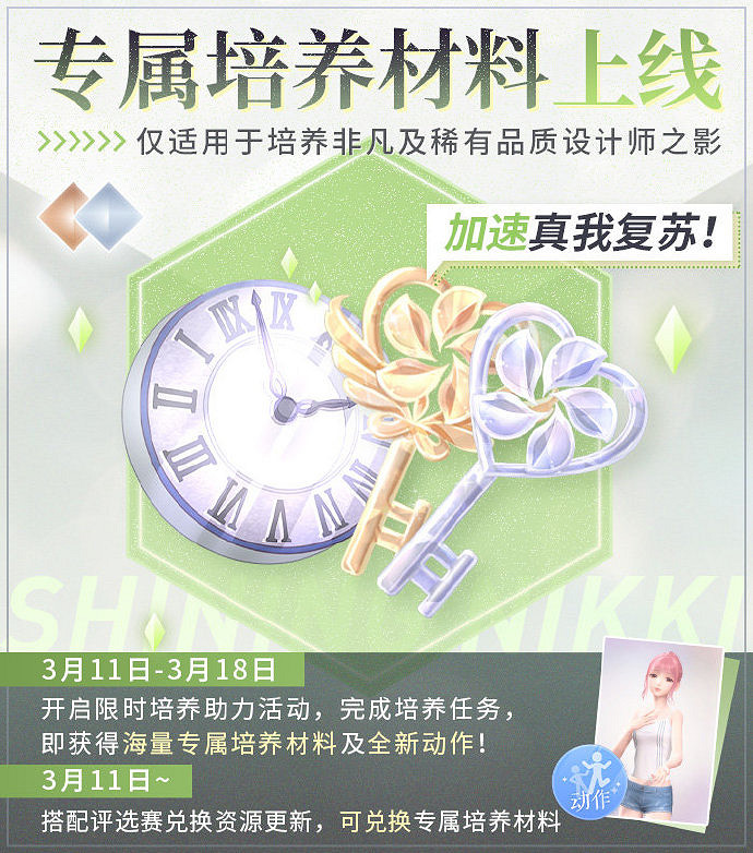 《閃耀暖暖》專屬培養材料是什麽 專屬培養材料介紹