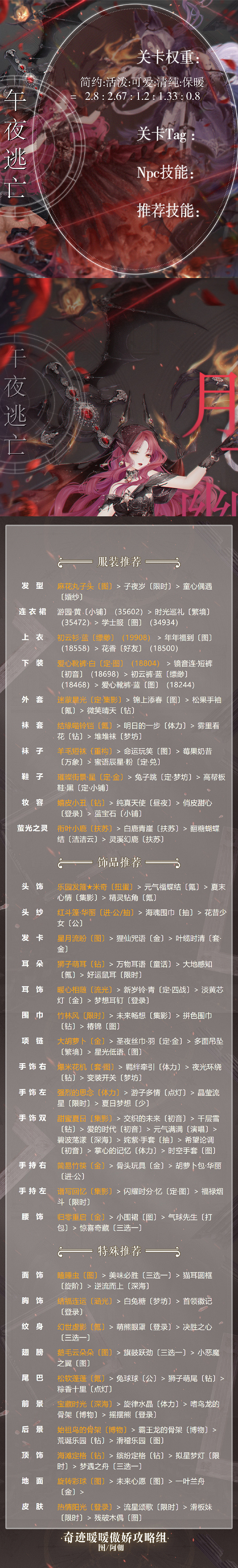 《奇蹟暖暖》午夜逃亡怎麽搭配 萬聖活動月下幽舞搭配攻略 《奇蹟暖暖》午夜逃亡怎麽搭配 萬聖活動月下幽舞搭配攻略