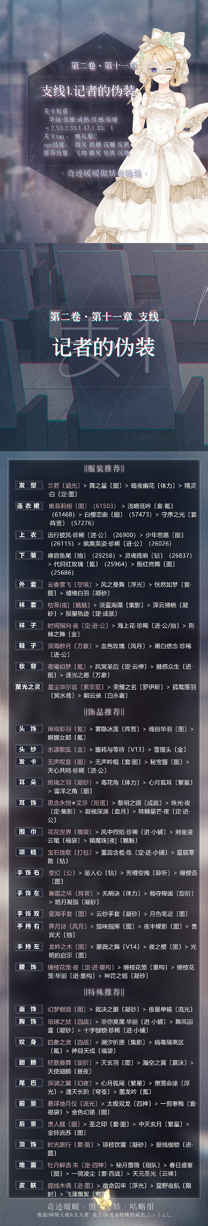 《奇蹟暖暖》卷二11-支1怎麽搭配 支線一關卡高分攻略 《奇蹟暖暖》卷二11-支1怎麽搭配 支線一關卡高分攻略