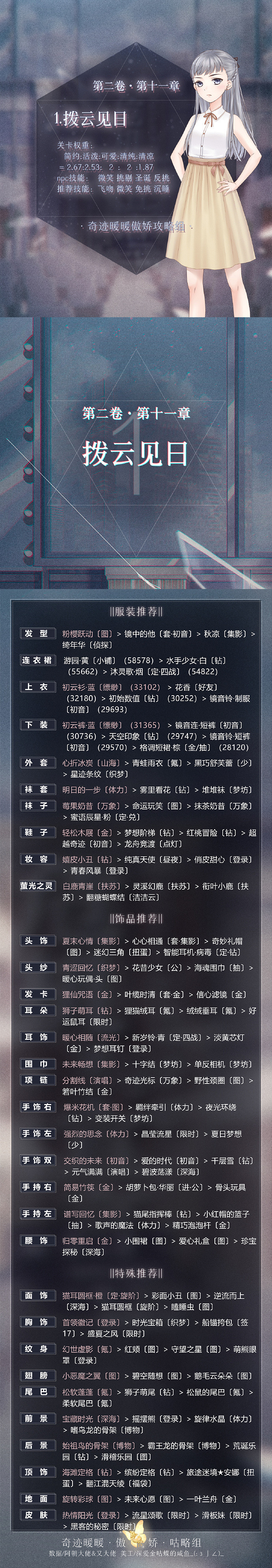 《奇蹟暖暖》卷二11-1高分搭配攻略 第二卷11-1極限刷分 《奇蹟暖暖》卷二11-1高分搭配攻略 第二卷11-1極限刷分