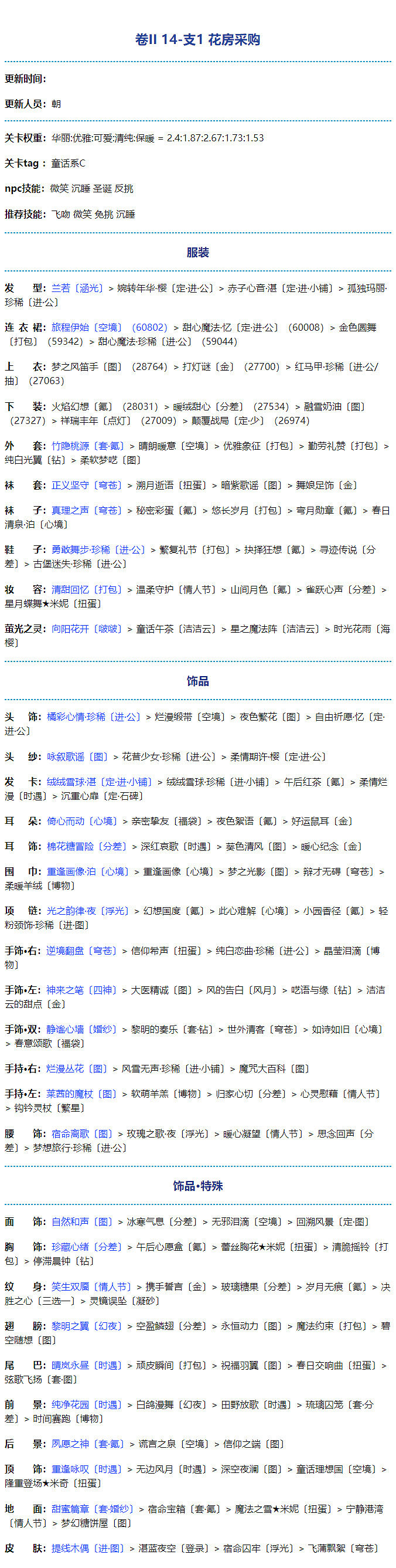《奇蹟暖暖》卷二14-支1怎麽過 卷二14-支1攻略 《奇蹟暖暖》卷二14-支1怎麽過 卷二14-支1攻略