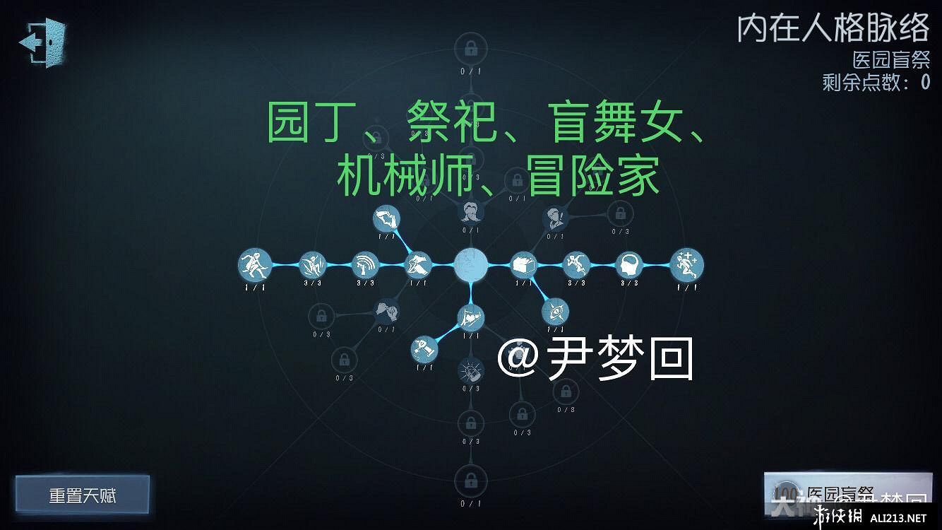 《第五人格》第六賽季人物加點分享 第六賽季100人格全新加點