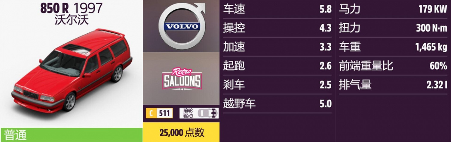 《極限競速:地平線5》沃爾沃全車輛獲取方法介紹 《極限競速:地平線5》沃爾沃全車輛獲取方法介紹