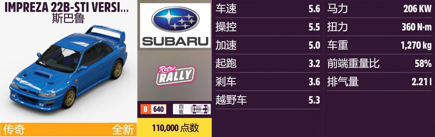 《極限競速:地平線5》斯巴魯全車輛獲取方法介紹 《極限競速:地平線5》斯巴魯全車輛獲取方法介紹