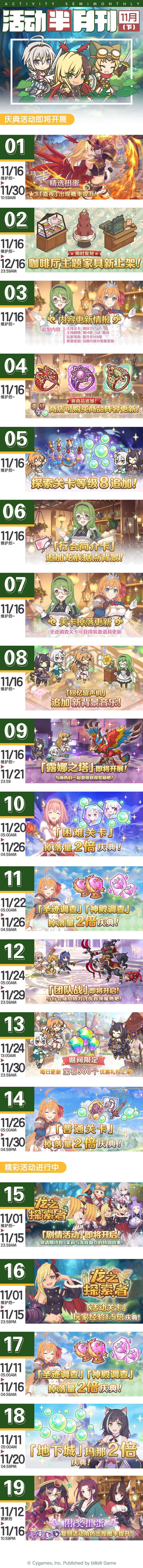 《公主連結》活動半月刊十一月下 龍拳卡池新Rank 《公主連結》活動半月刊十一月下 龍拳卡池新Rank