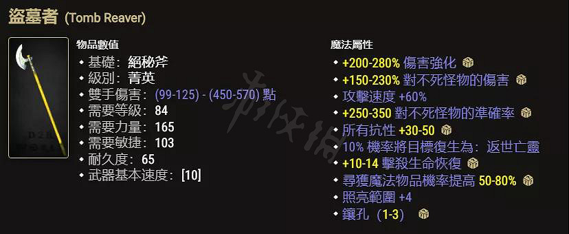 《暗黑破壞神2獄火重生》暗金武器有哪些？值得鑒定的暗金武器介紹