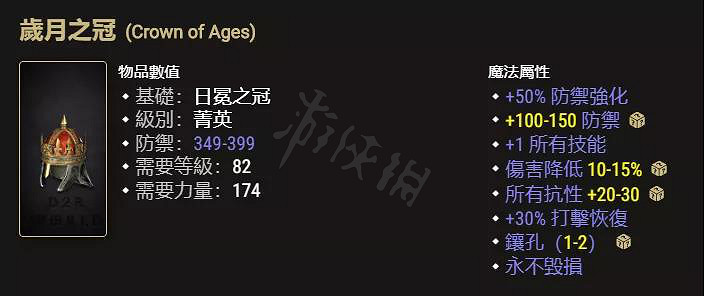 《暗黑破壞神2獄火重生》哪些頭部裝備有用？值得鑒定的暗金頭部介紹