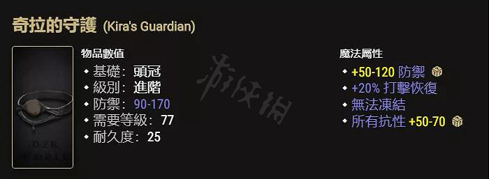 《暗黑破壞神2獄火重生》哪些頭部裝備有用？值得鑒定的暗金頭部介紹