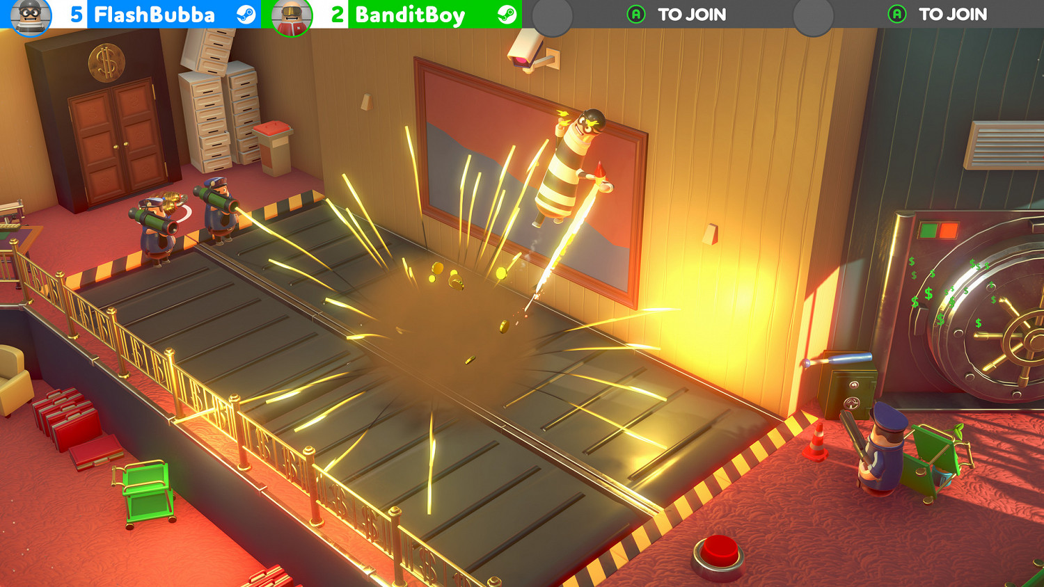 多人群戰遊戲《Rubber Bandits》12月2日發佈 首日加入 Xbox Game Pass (XGP) 多人群戰遊戲《Rubber Bandits》12月2日發佈 首日加入 Xbox Game Pass (XGP)