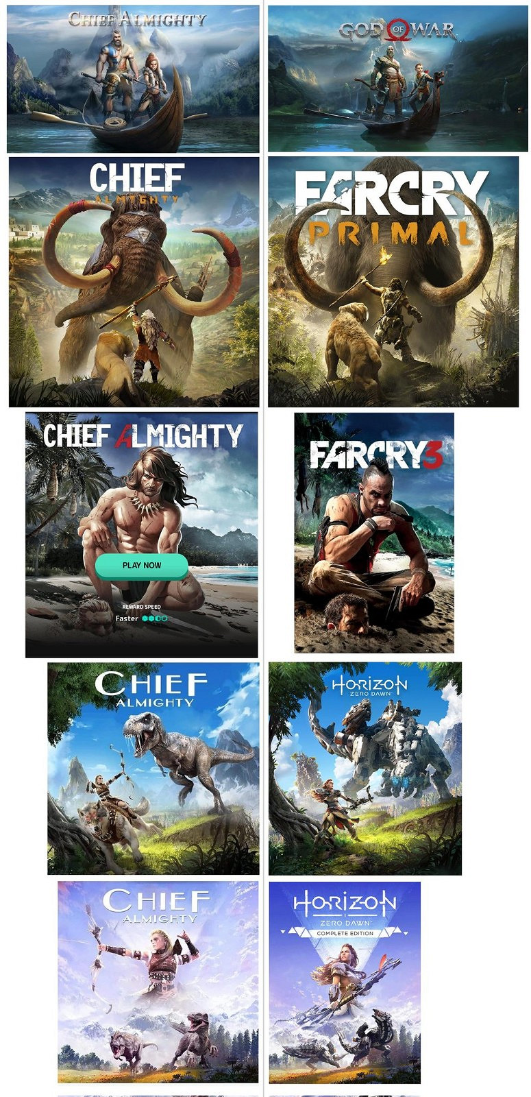 中國大陸研發手遊宣傳圖抄襲多款大作 被《戰神》總監轉推 中國大陸研發手遊宣傳圖抄襲多款大作 被《戰神》總監轉推