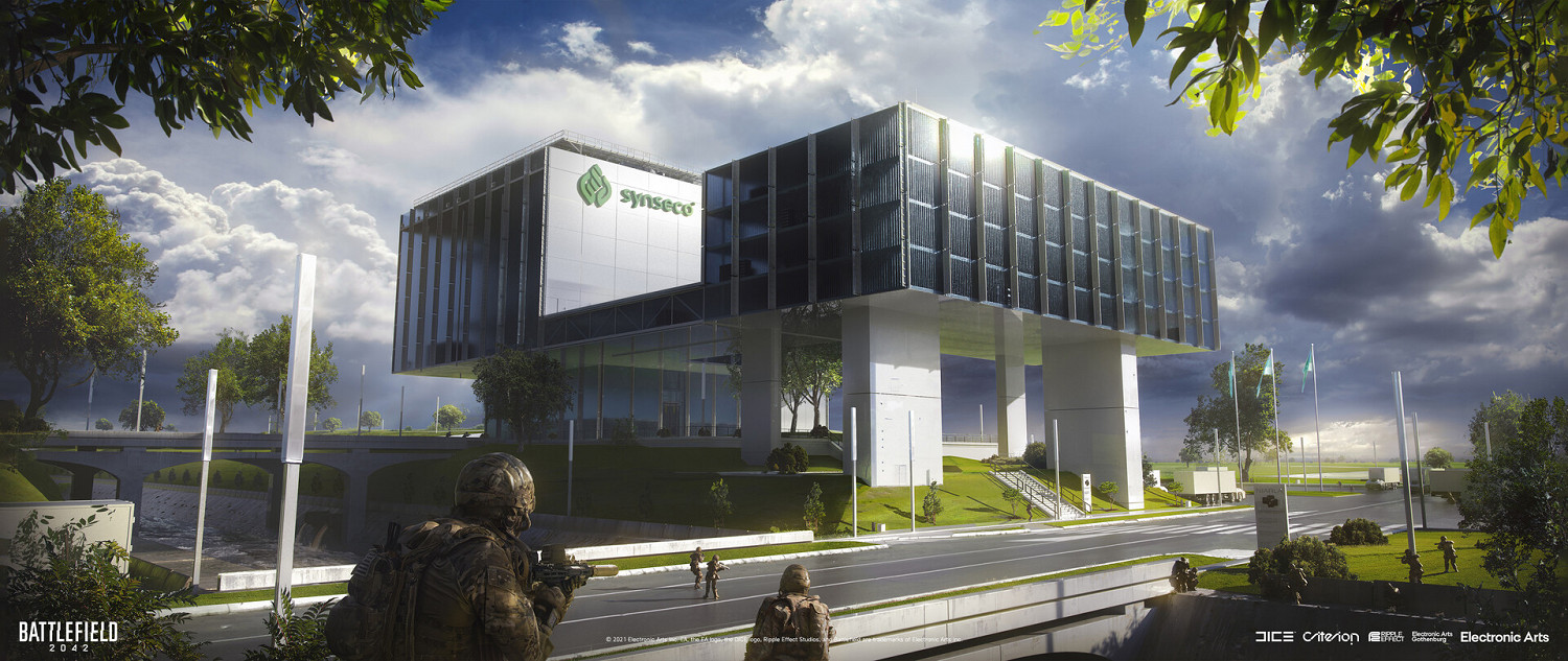 《戰地風雲2042》大量概念圖 火箭發射場原本有洪水 《戰地風雲2042》大量概念圖 火箭發射場原本有洪水