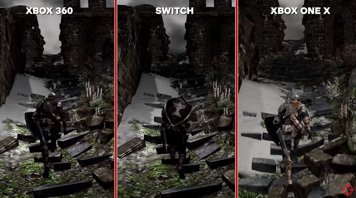 NS畫面還是不錯的 《黑暗靈魂》XboxOne/Switch/Xbox360畫面對比 NS畫面還是不錯的 《黑暗靈魂》XboxOne/Switch/Xbox360畫面對比