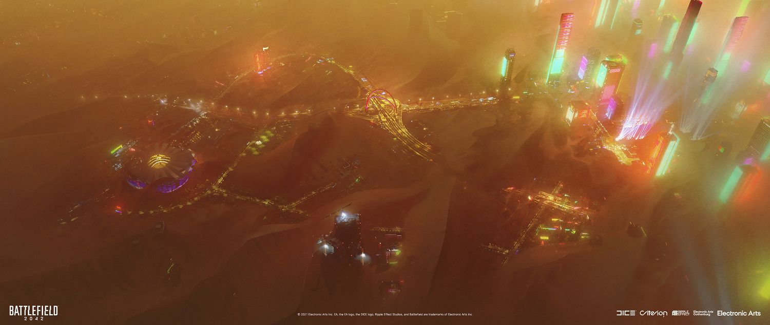 《戰地風雲2042》大量概念圖 火箭發射場原本有洪水 《戰地風雲2042》大量概念圖 火箭發射場原本有洪水