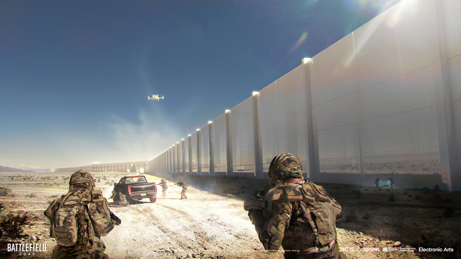 《戰地風雲2042》大量概念圖 火箭發射場原本有洪水 《戰地風雲2042》大量概念圖 火箭發射場原本有洪水