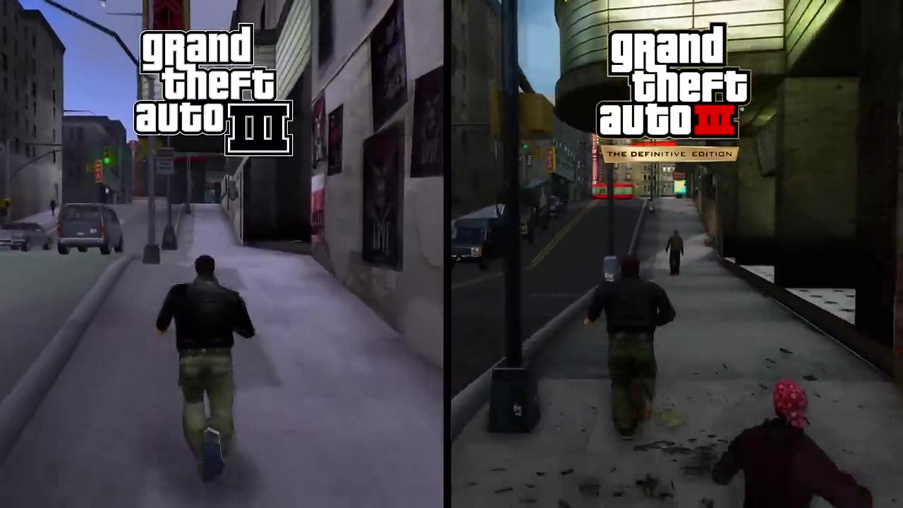 YouTube頻道主對比GTA3重製前後變化 新版主角“更木更文明” YouTube頻道主對比GTA3重製前後變化 新版主角“更木更文明”