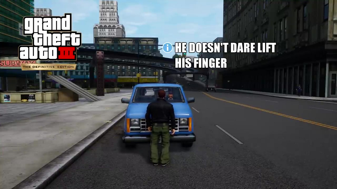 YouTube頻道主對比GTA3重製前後變化 新版主角“更木更文明” YouTube頻道主對比GTA3重製前後變化 新版主角“更木更文明”