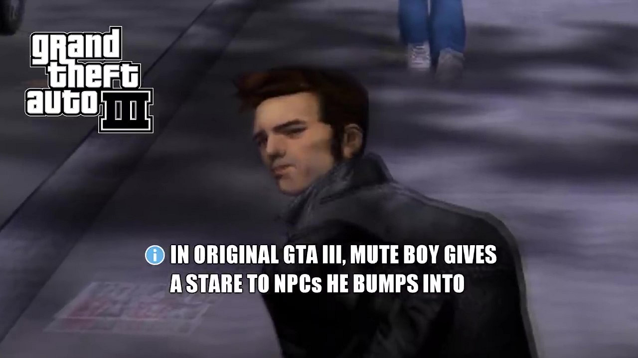 YouTube頻道主對比GTA3重製前後變化 新版主角“更木更文明” YouTube頻道主對比GTA3重製前後變化 新版主角“更木更文明”