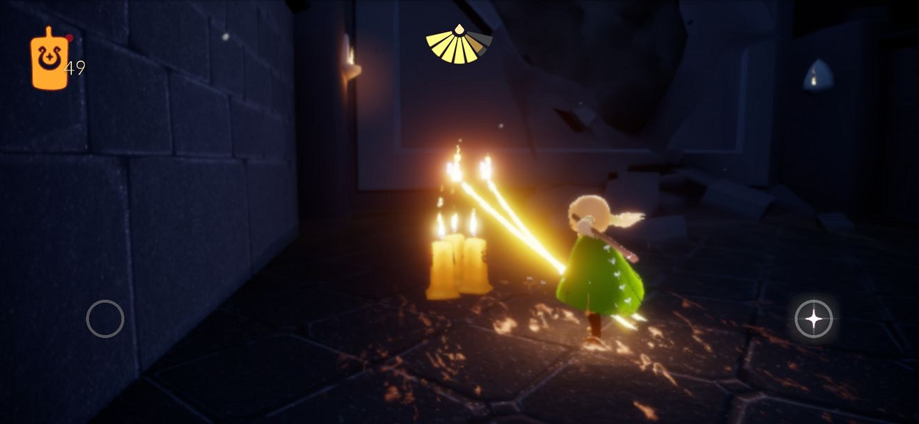 《光遇》在禁閣追逐散落的星光 12月8日星光位置