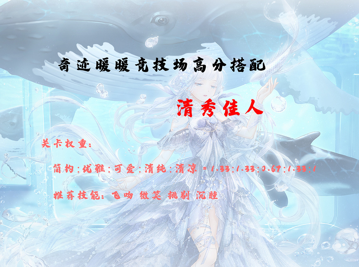 《奇蹟暖暖》清秀佳人高分搭配 奇蹟暖暖搭配競技場攻略2021