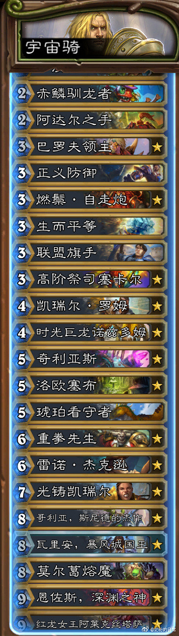 《爐石戰記》奧特蘭克的決裂第二天卡組匯總 新版本第二天12月9日卡組