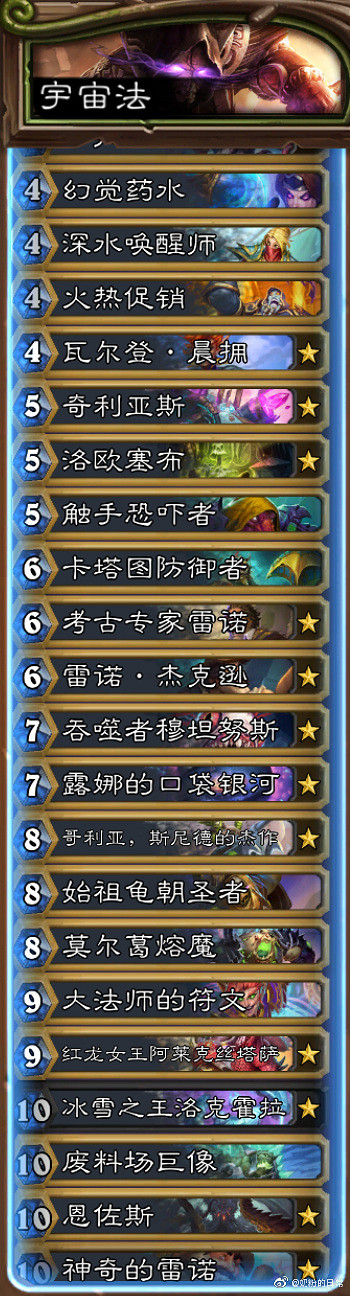 《爐石戰記》奧特蘭克的決裂第二天卡組匯總 新版本第二天12月9日卡組