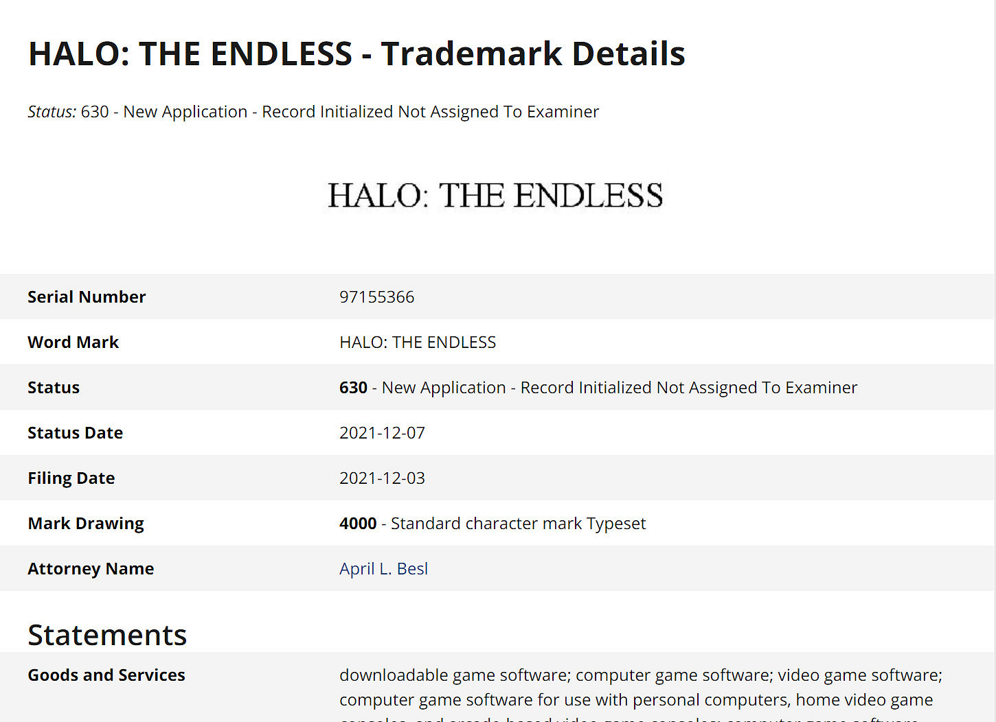 《最後一戰:無限》DLC?微軟註冊“最後一戰:無盡”商標 《最後一戰:無限》DLC?微軟註冊“最後一戰:無盡”商標