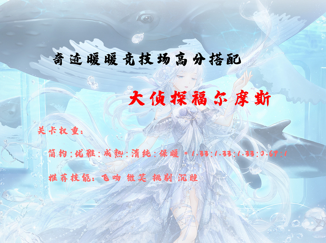 《奇蹟暖暖》大偵探福爾摩斯高分搭配 競技場大偵探福爾摩斯2021攻略 《奇蹟暖暖》大偵探福爾摩斯高分搭配 競技場大偵探福爾摩斯2021攻略
