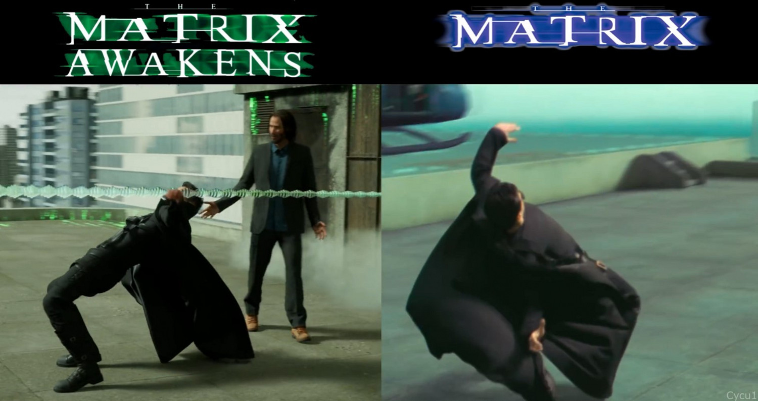 《駭客任務:覺醒》vs 電影《駭客任務1》同場景對比 過於還原 《駭客任務:覺醒》vs 電影《駭客任務1》同場景對比 過於還原