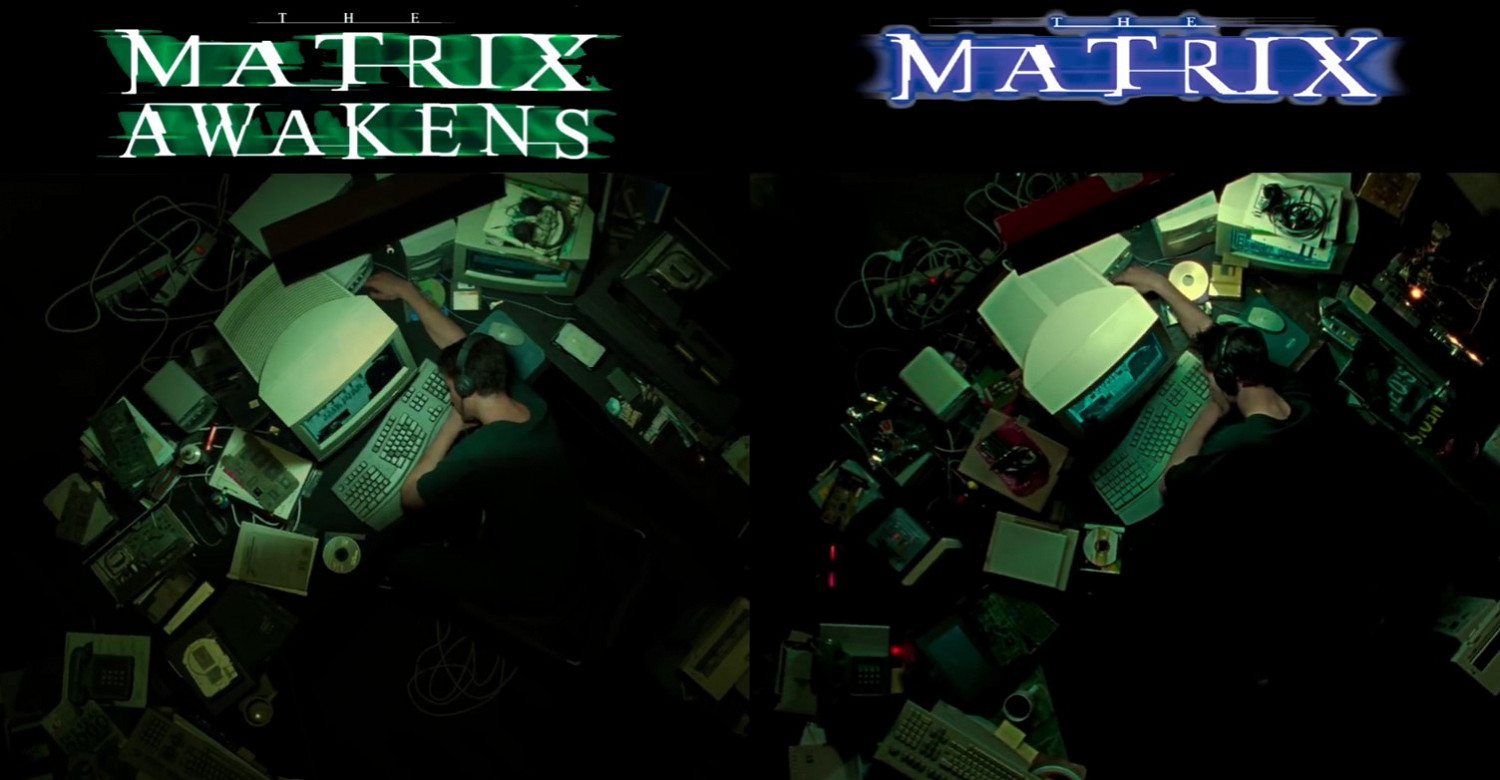 《駭客任務:覺醒》vs 電影《駭客任務1》同場景對比 過於還原 《駭客任務:覺醒》vs 電影《駭客任務1》同場景對比 過於還原