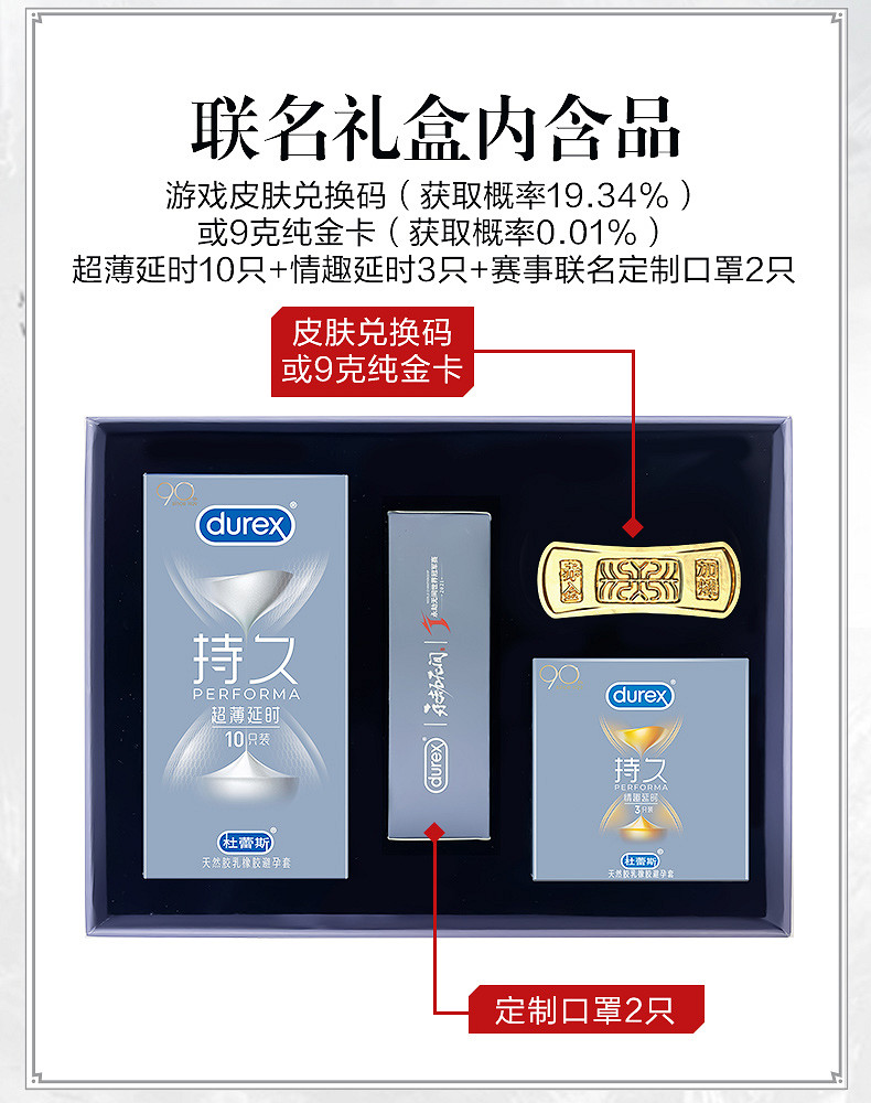 杜蕾斯推出《永劫無間》聯名套裝 售價約新台幣671元 有機會贏皮膚 杜蕾斯推出《永劫無間》聯名套裝 售價約新台幣671元 有機會贏皮膚