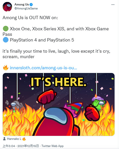 《我們之中》今日登陸Xbox/PS平台 支援跨平台遊戲 《我們之中》今日登陸Xbox/PS平台 支援跨平台遊戲