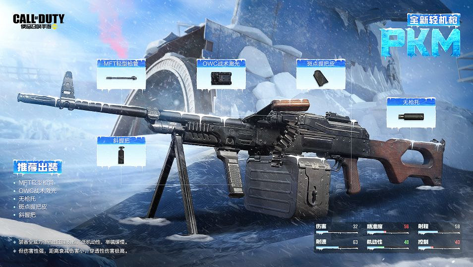 《決勝時刻：Mobile》PKM怎麽樣 機槍PKM原型介紹