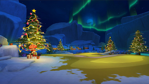 在StarLark的《Golf Rival》中，Zynga邀請玩家們在這個節假日前往北極打高爾夫