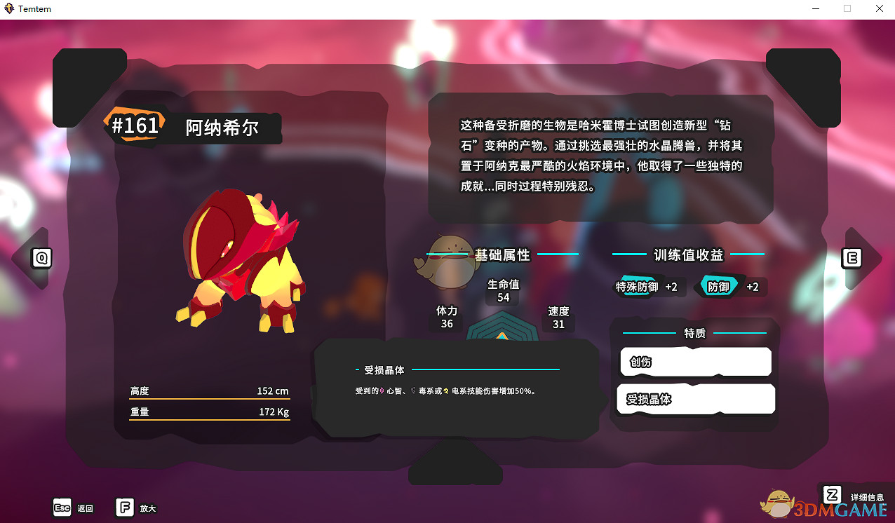 《Temtem》阿納希爾屬性天賦圖鑒