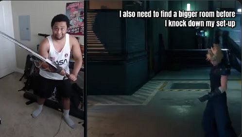 玩家自製破壞劍搖桿遊玩FF7 效果很中二