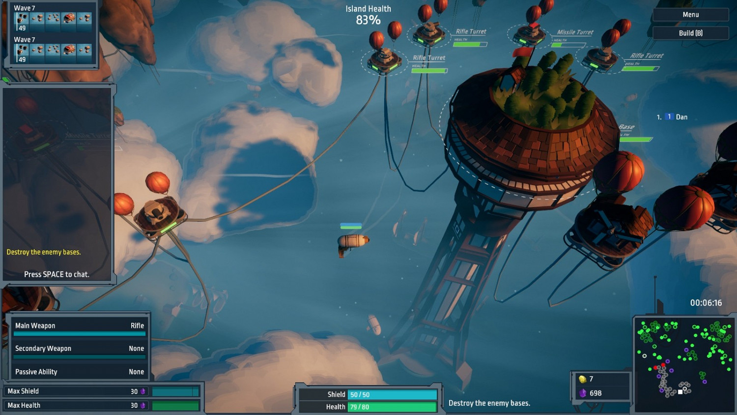 塔防建造遊戲《天空艦隊》已在Steam發售 塔防建造遊戲《天空艦隊》已在Steam發售