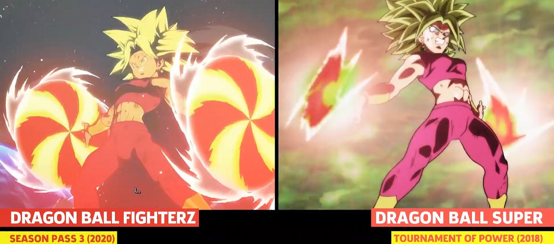 《七龍珠FighterZ》自在極意功悟空、卡芙拉與動畫對比