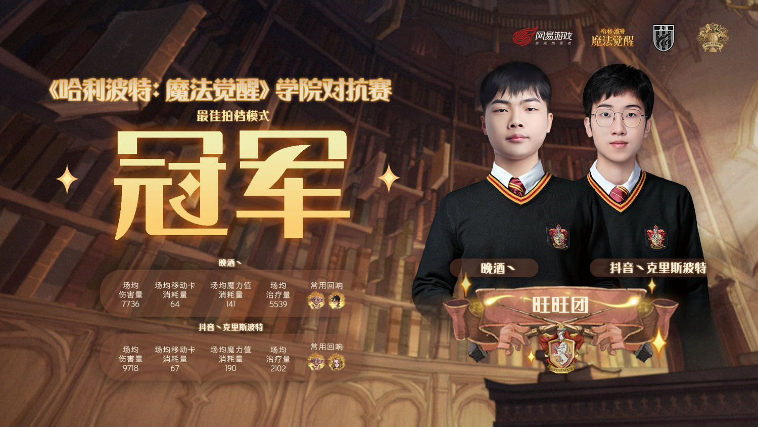 《哈利波特》學院對抗賽最佳拍檔冠軍是誰 最強拍檔模式冠軍